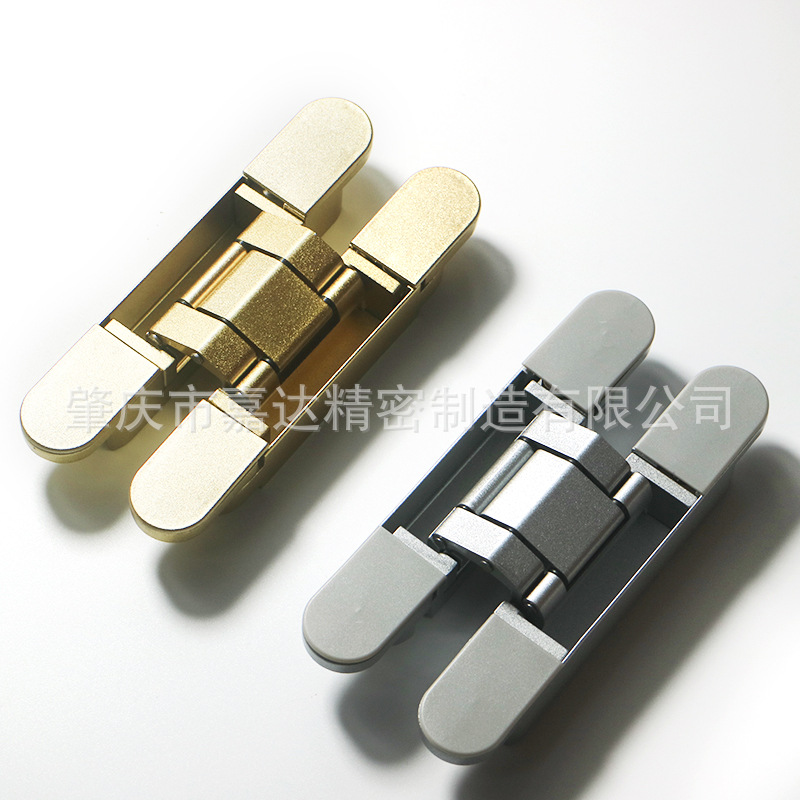 Hidden door special hinge zinc alloy concealed concealed installation three-dimensional adjustable hinge cross hinge hydraulic concealed hinge Specification drawing