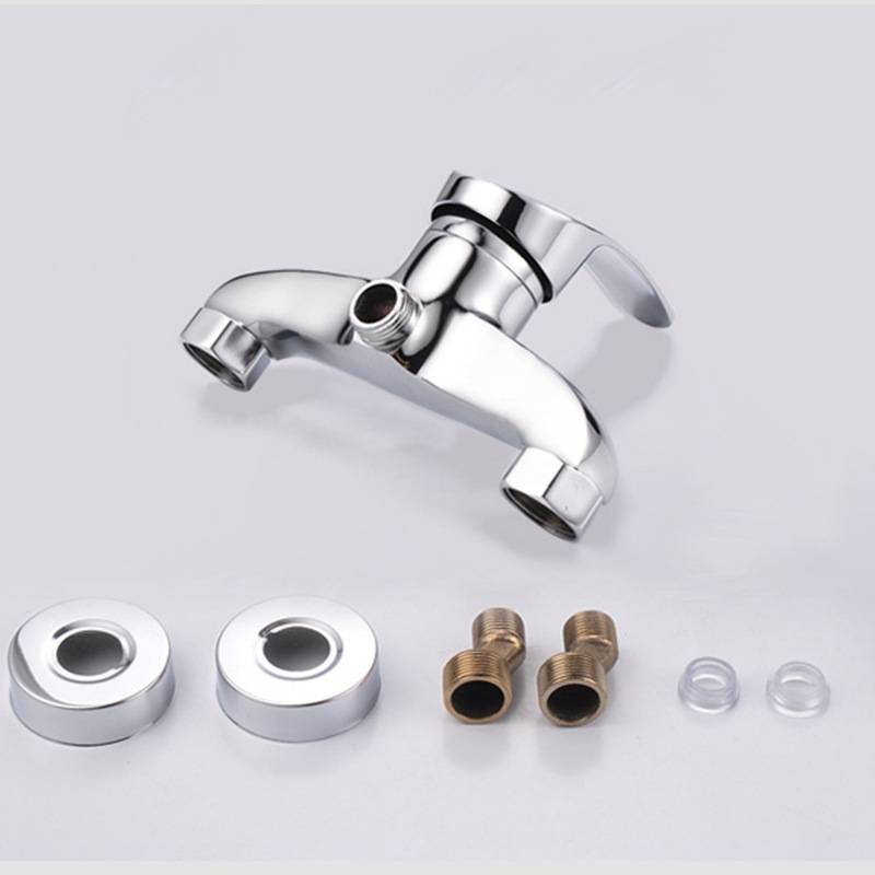 Alloy shower faucet, concealed installation, cold water heater, bathroom wall-mounted, shower tank, mixing valve manufacturer wholesale Specification drawing