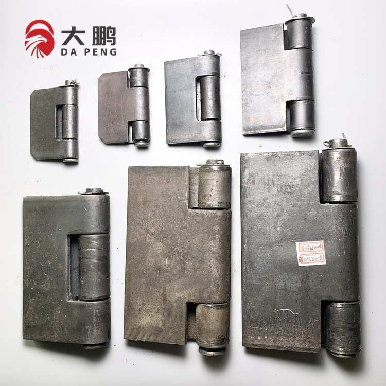 Heavy-duty welded hinges, thickened symmetrical hinges, detachable iron hinges, iron doors, garbage bins, and car hinges full figure