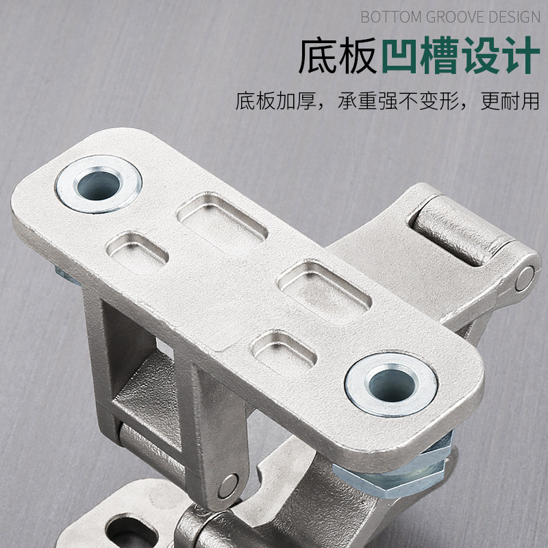 Stone door hinges, heavy-duty concealed doors, invisible door hinges, fire hydrant box pipe well doors, thick doors, two-dimensional adjustable hinges Specification drawing
