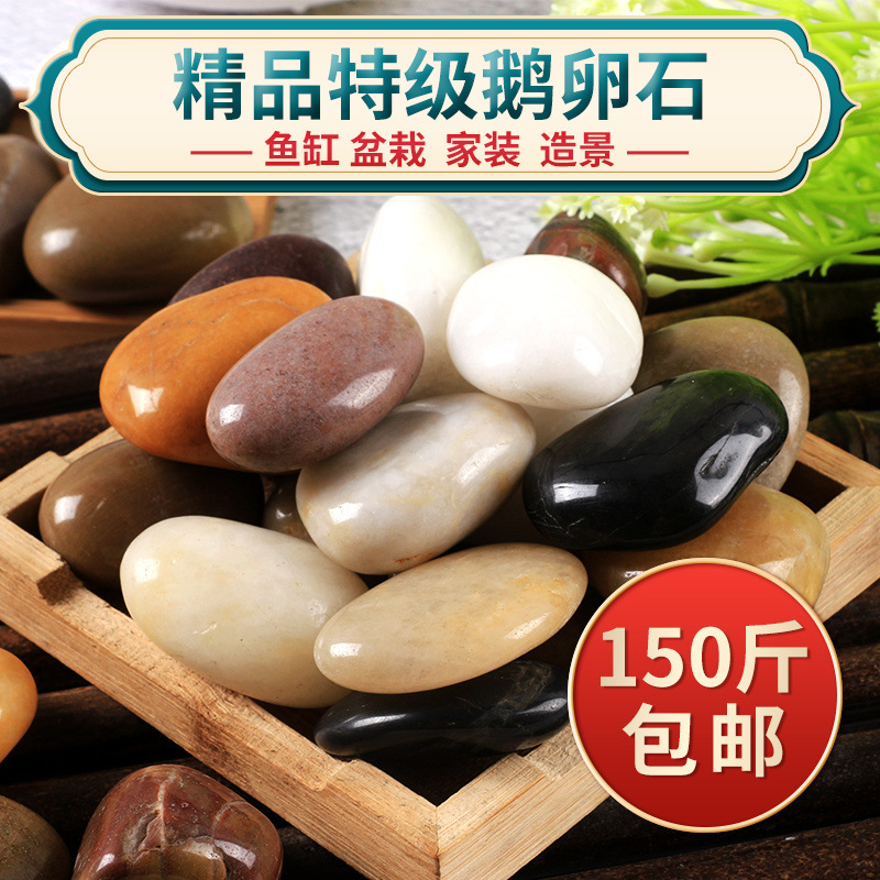 150 jin of pebbles, small stones, colorful wholesale, courtyard bedding, fish tank landscaping, rain flower stones, balcony flooring Specification drawing