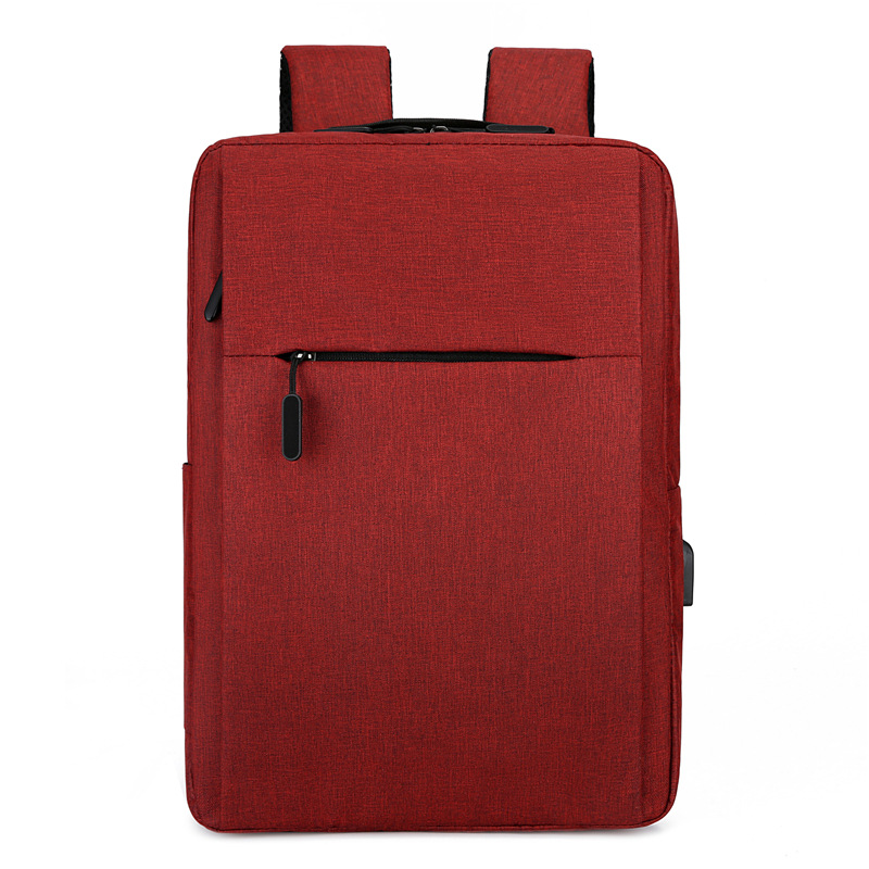 New logo printed backpack, usb charging, casual multi-functional student schoolbag, business backpack computer bag Item Picture