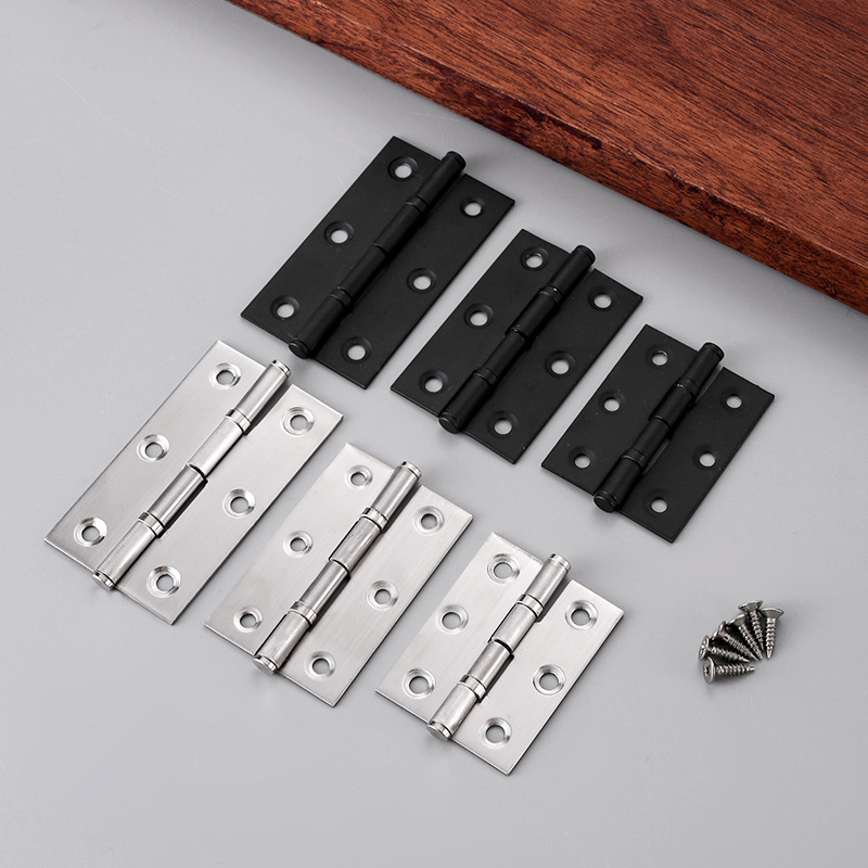 Silent and sound-absorbing bearing hinges, hinges, stainless steel wooden door hinges, cabinet door and window hinges, swing small hinges full figure