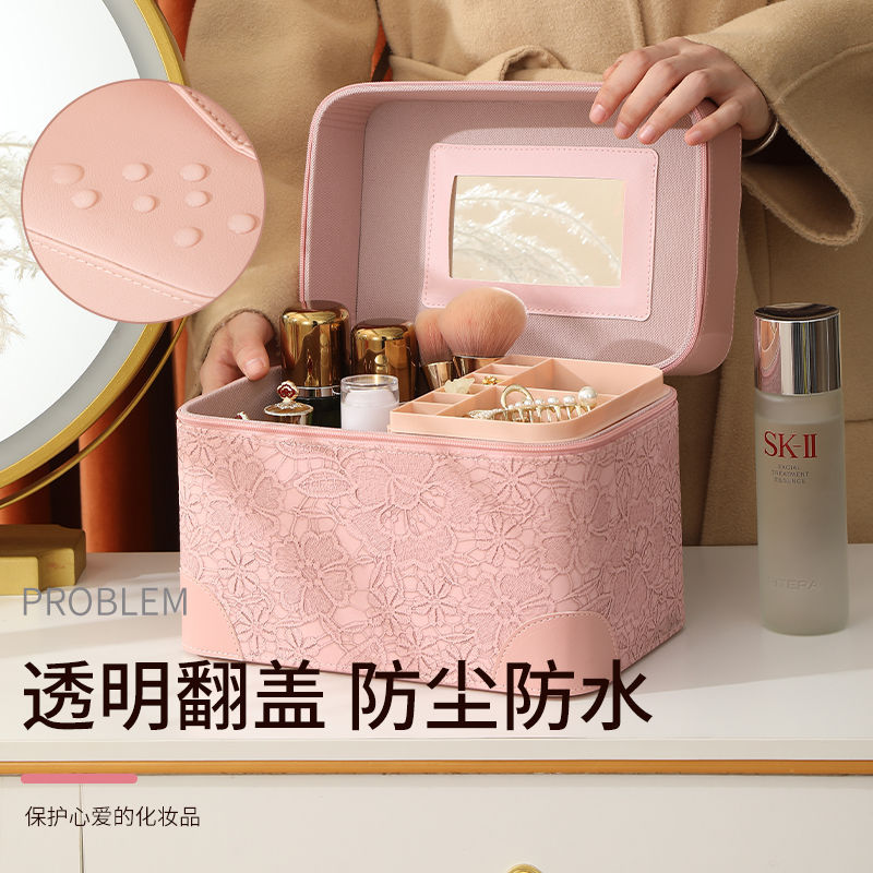 Wholesale of 2023 new style makeup cases, suitcases, retro large-capacity tattoo toolboxes, waterproof professional nail art cases details Picture