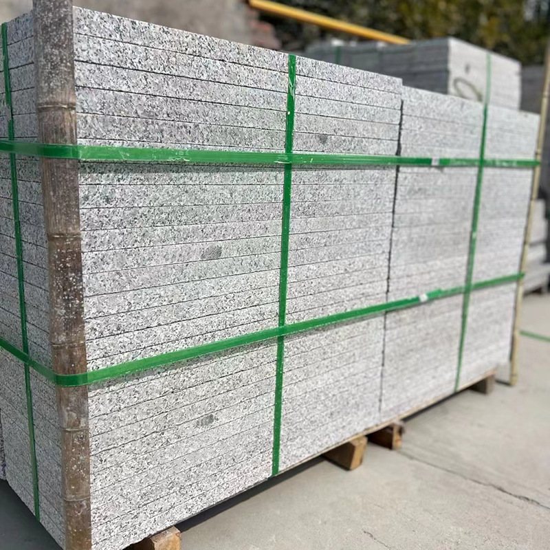 Sesame grey flamed board 30mm thick grey marble floor paving stone, natural granite, Lu Grey stone, marble stone manufacturer Specification drawing