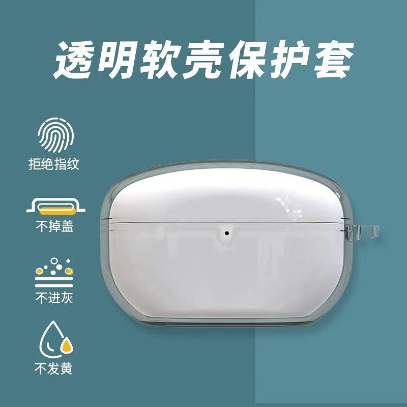 This transparent earphone case is suitable for SONYWF-1000XM5 Bluetooth earphone case LinkBudsS details Picture