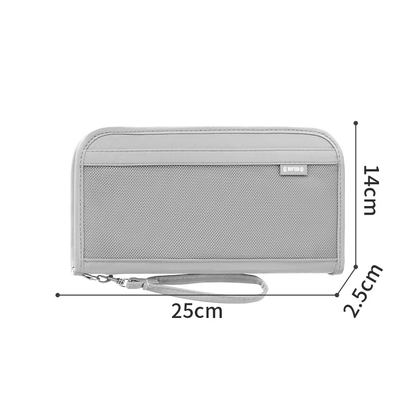 Runhui Light Fashion Passport Bag, Cross-border Document Bag, Anti-theft Card Swiping Bag, portable coin Purse, business trip and boarding passport holder Item Picture