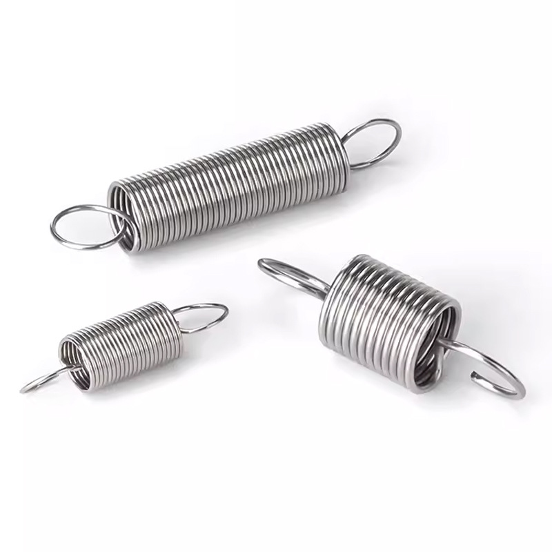 304 stainless steel precision tension spring hooks with high hardness. Electrical precision compression springs are produced based on provided drawings or samples Item Picture