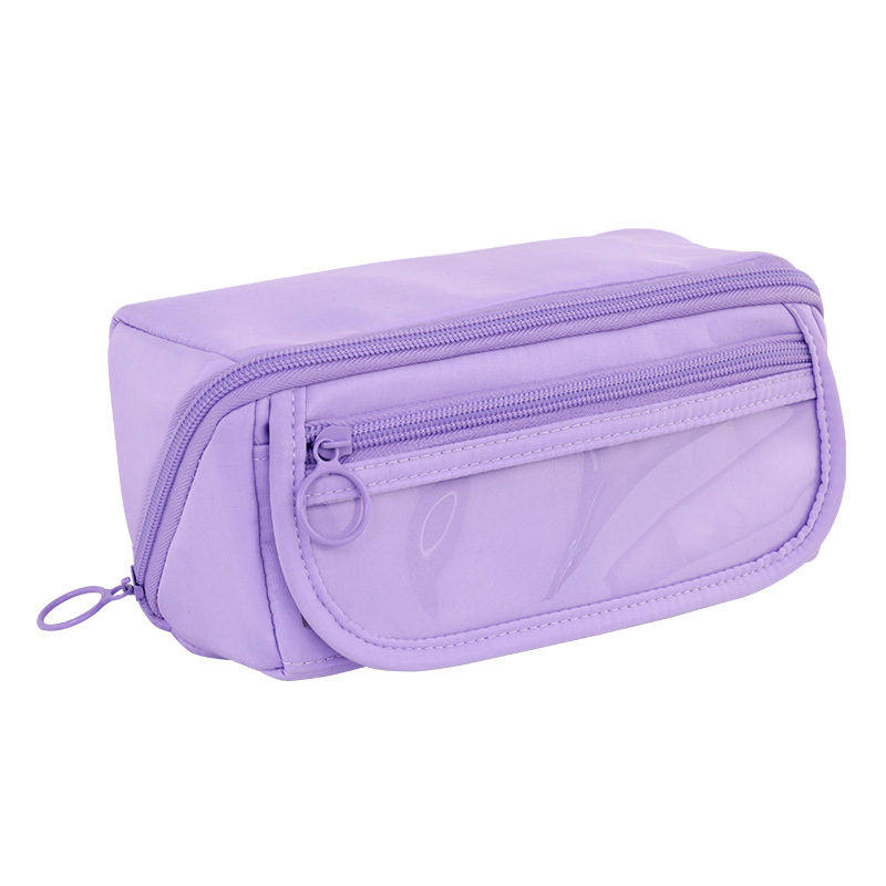 "Girl Heart Prism pen case, large-capacity primary school student stationery box, high appearance level girl stationery bag, multi-functional pencil box. Item Picture
