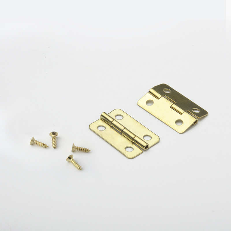 Mini and micro hinges, 6-point rounded corner iron hinges, jewelry boxes, boxes, wooden boxes, hinges, hardware accessories wholesale Application Scenario