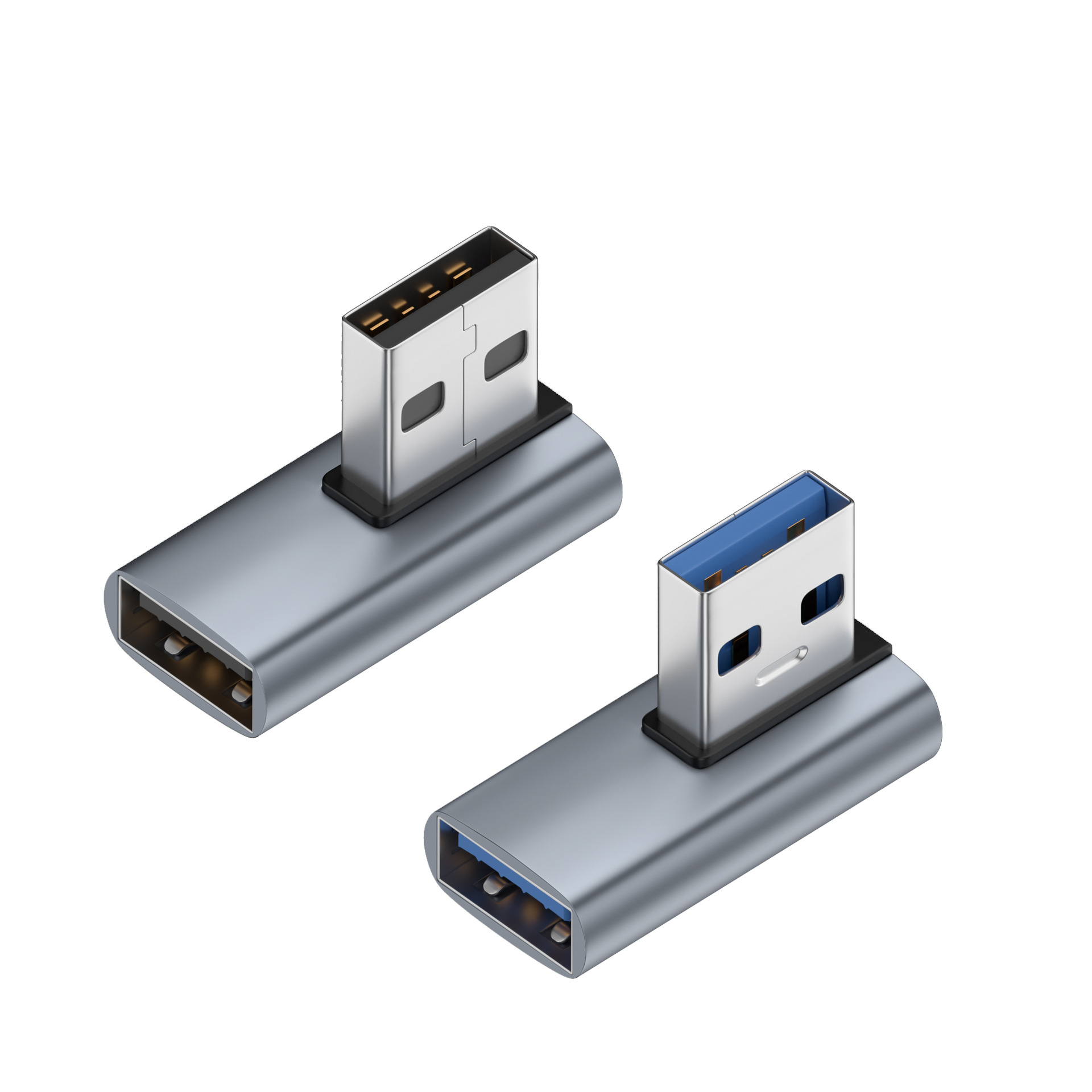 A male-to-female mobile phone adapter USB male-to-female USB 3.0 adapter OTG adapter head bent down and side bent Item Picture