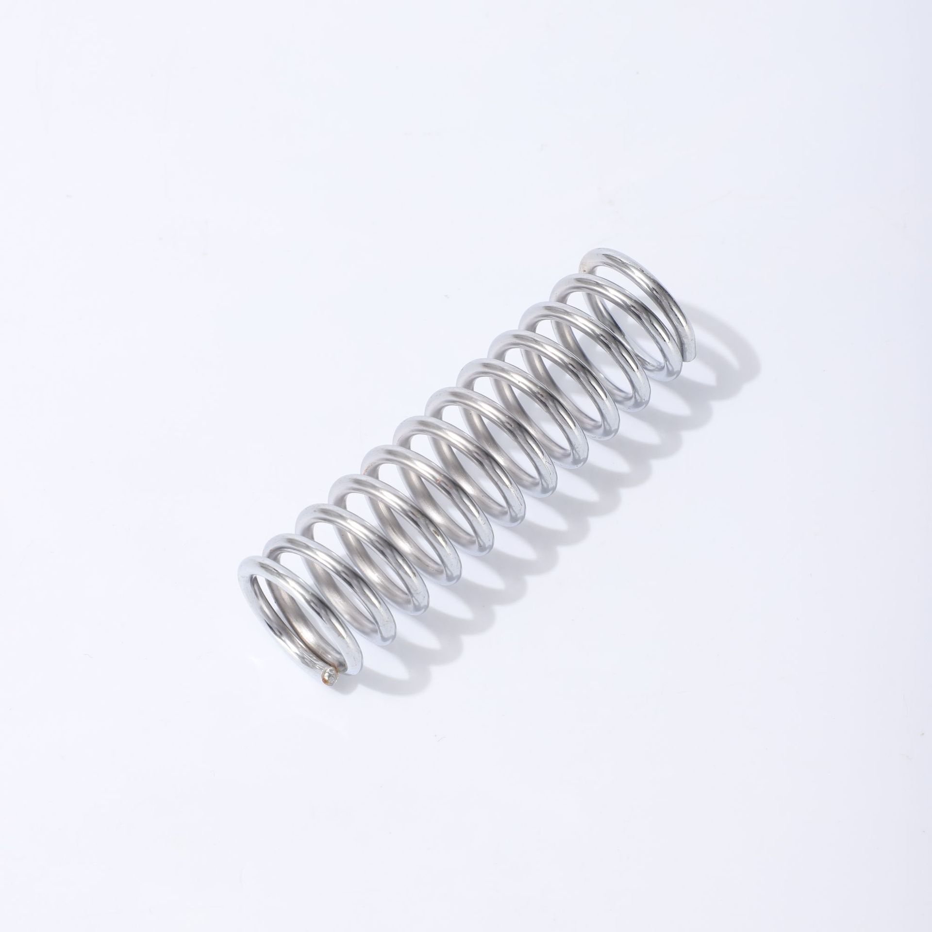 Steel wire stainless steel pressure spring, high-elasticity electroplated pressure spring, anti-collision and shock-absorbing industrial spring return pressure spring details Picture
