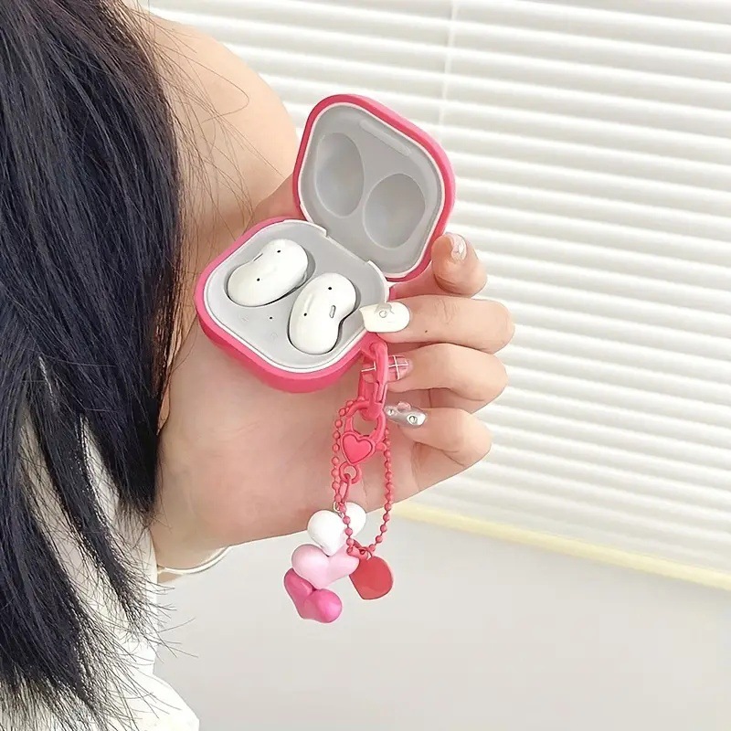 ins rose red heart, suitable for galaxy buds2pro case, earphone cover, and Apple 3rd generation Bluetooth box Specification drawing