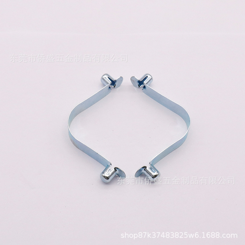 9mm hollow solid V-shaped spring tube positioning snapper stamping part stainless steel spring connection Item Picture