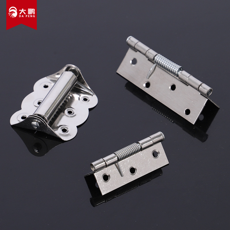 Stainless steel self-closing hinges, spring hinges, automatic reset and rebound door closing devices, screen doors and Windows, butterfly hinges details Picture