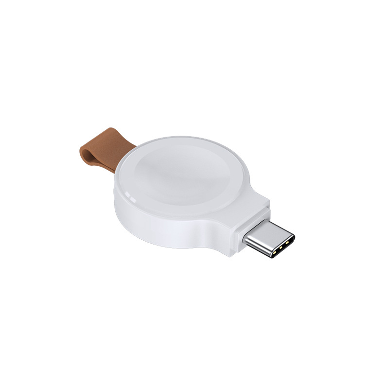 Magnetic Iwahch wireless charger for watches, universal USB Type-c dual-port power supply stand Specification drawing