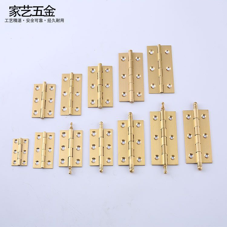 Factory direct sales of copper hinges, rubber chains, cabinet doors, copper hinges, wooden doors, brass small hardware hinges, 1.5-inch hinges