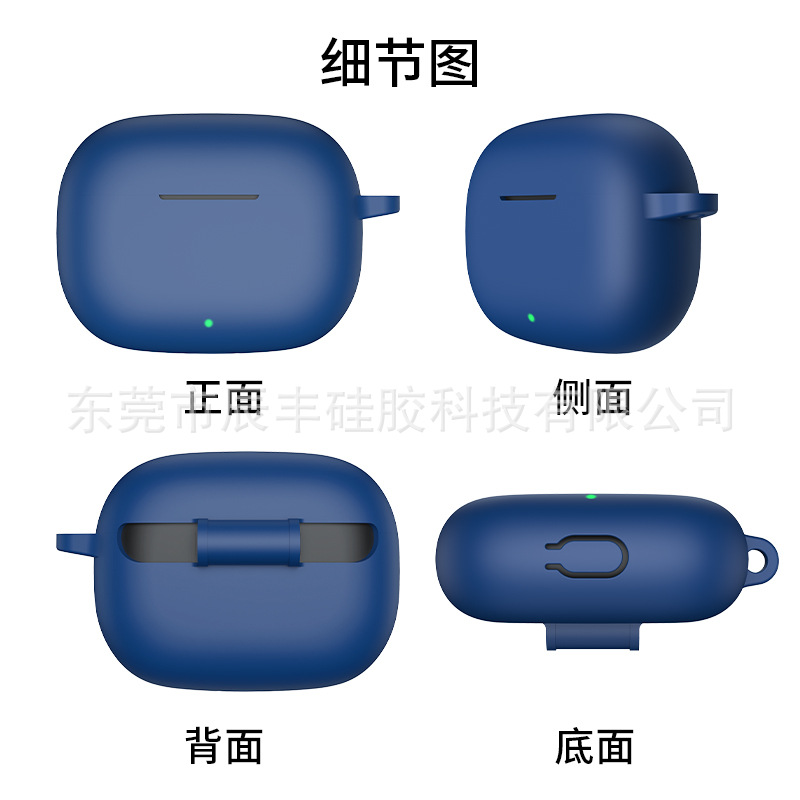 Silicone case for Realme buds T300 wireless Bluetooth earphones and solid color earphone shell for Realme T310 Item Picture