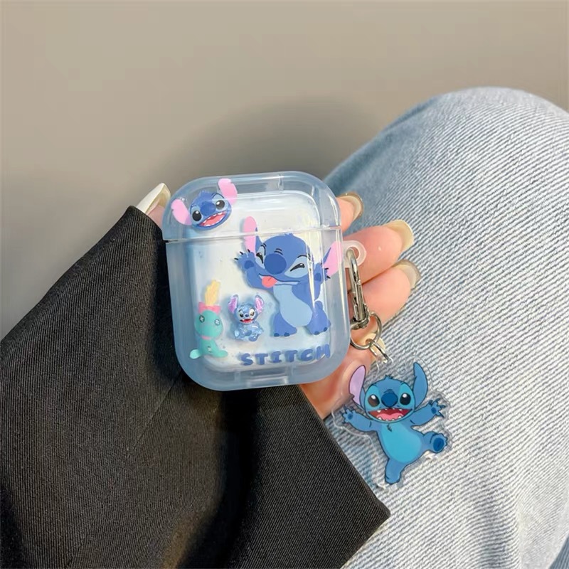 Cartoon Stitch is suitable for Apple AirPods 4th generation Bluetooth earphone case Pro2/3 generation earphone case details Picture