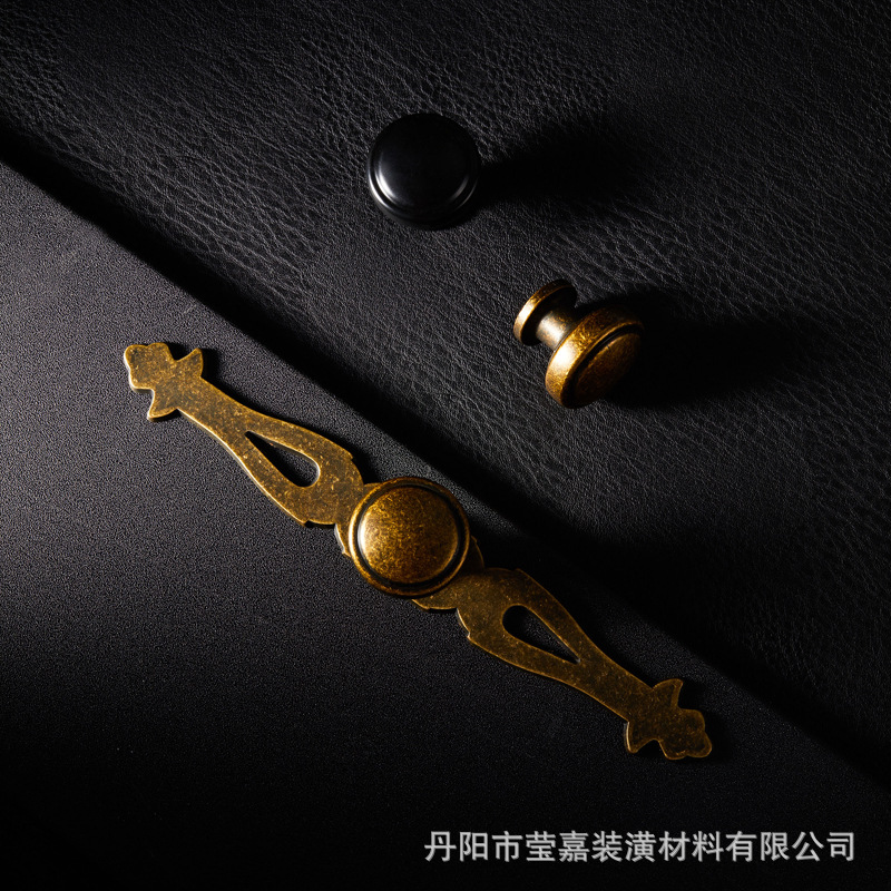 Black, yellow, antique, French, simple, American and European style small handles for cabinets, wardrobes, doors and drawers, single-hole handles details Picture