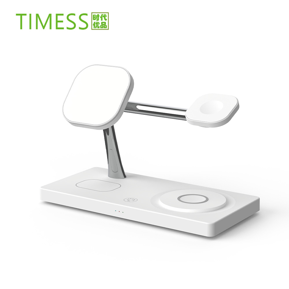 The new T218 7-in-1 wireless charger from the source factory's private mold offers wireless fast charging for mobile phones, headphones and watches Item Picture