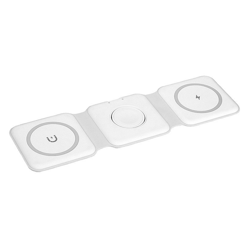 The magsafe folding 3-in-1 magnetic wireless power bank and car wireless charger stand is suitable for Apple devices Item Picture