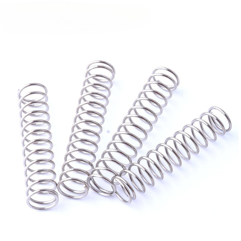304 stainless steel compression spring, spring steel compression spring, pressure return elastic spring, long compression spring, 0.2-4.0 fixed Specification drawing