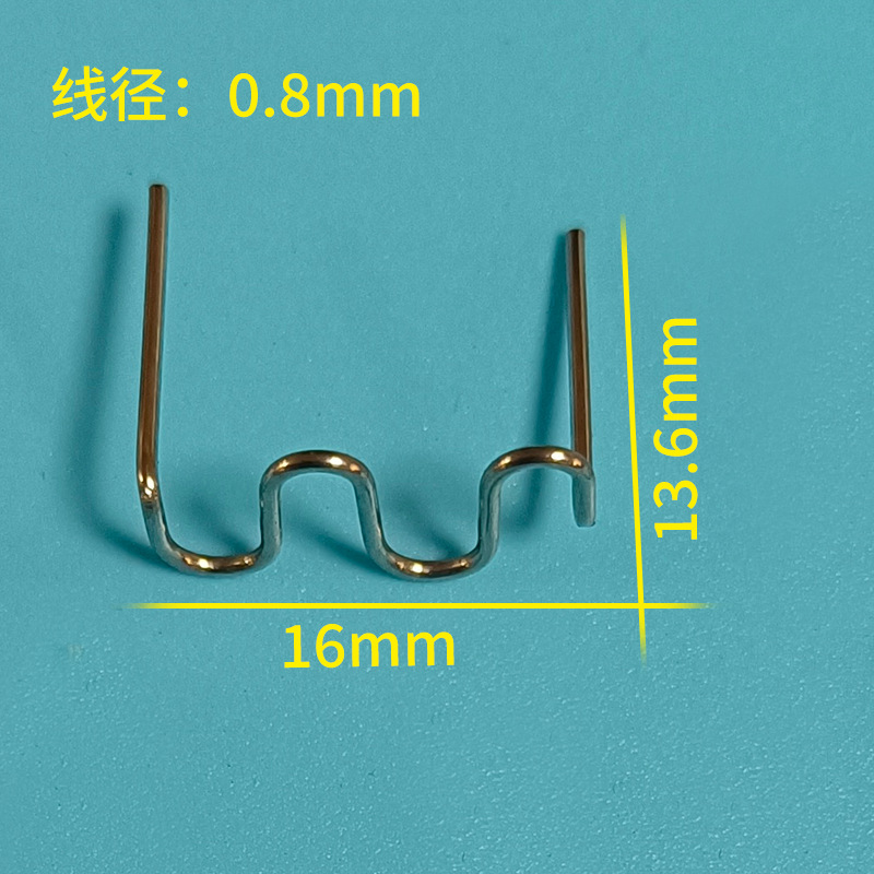 Factory direct sales of plastic welding nails for car bumpers, M-shaped large wave V-shaped, and rear-shaped nails for electric vehicle bumpers undefined