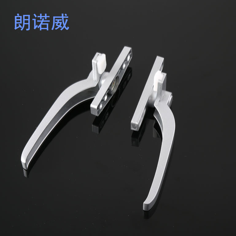 50-type aluminum alloy window handle, casement window handle, inner and outer sliding window handle, 7-shaped handle Application Scenario