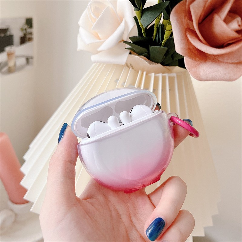 Compatible with Huawei Freebuds 6i/5i/4 earphone cases, transparent TPU protective cases, gradient pro4 Bluetooth soft cases Specification drawing