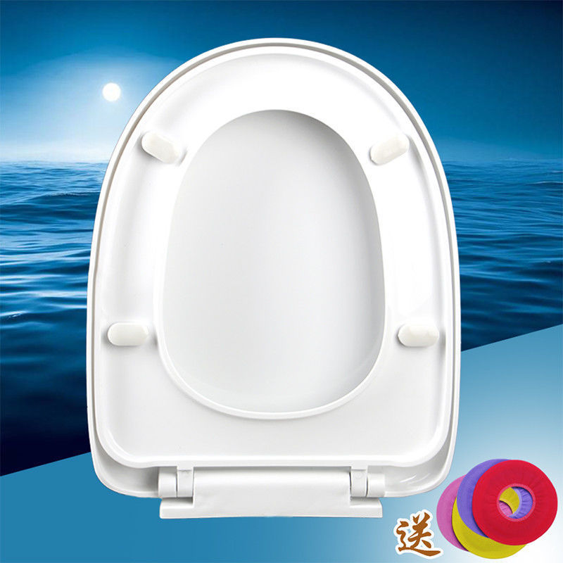 Universal household toilet seat cover, thickened toilet seat cover, old-fashioned toilet seat cover, toilet lid Item Picture