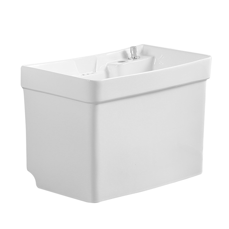 Large balcony mop basin, ceramic mop basin, floor mop basin, sink, bathroom floor-standing household mop basin Item Picture