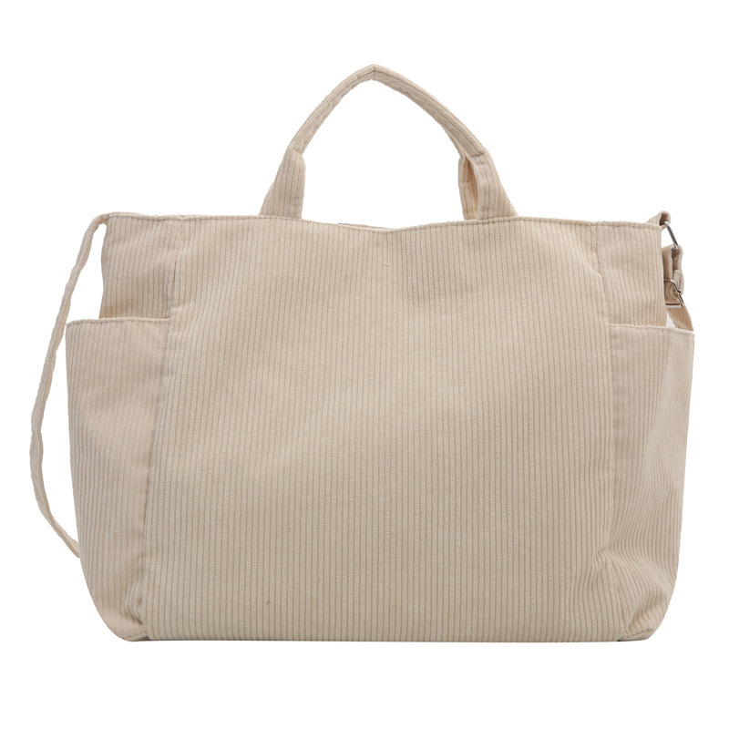Korean casual large-capacity handbag for women, Spring 2024 new style fleece tote bag, simple crossbody bag Item Picture
