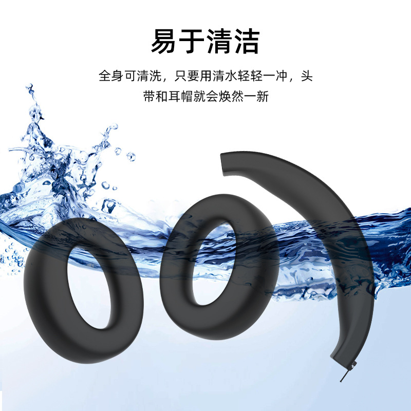 Suitable for Soundcore Life Q20i headphone case, ear cap, headband cover, silicone protective case Specification drawing