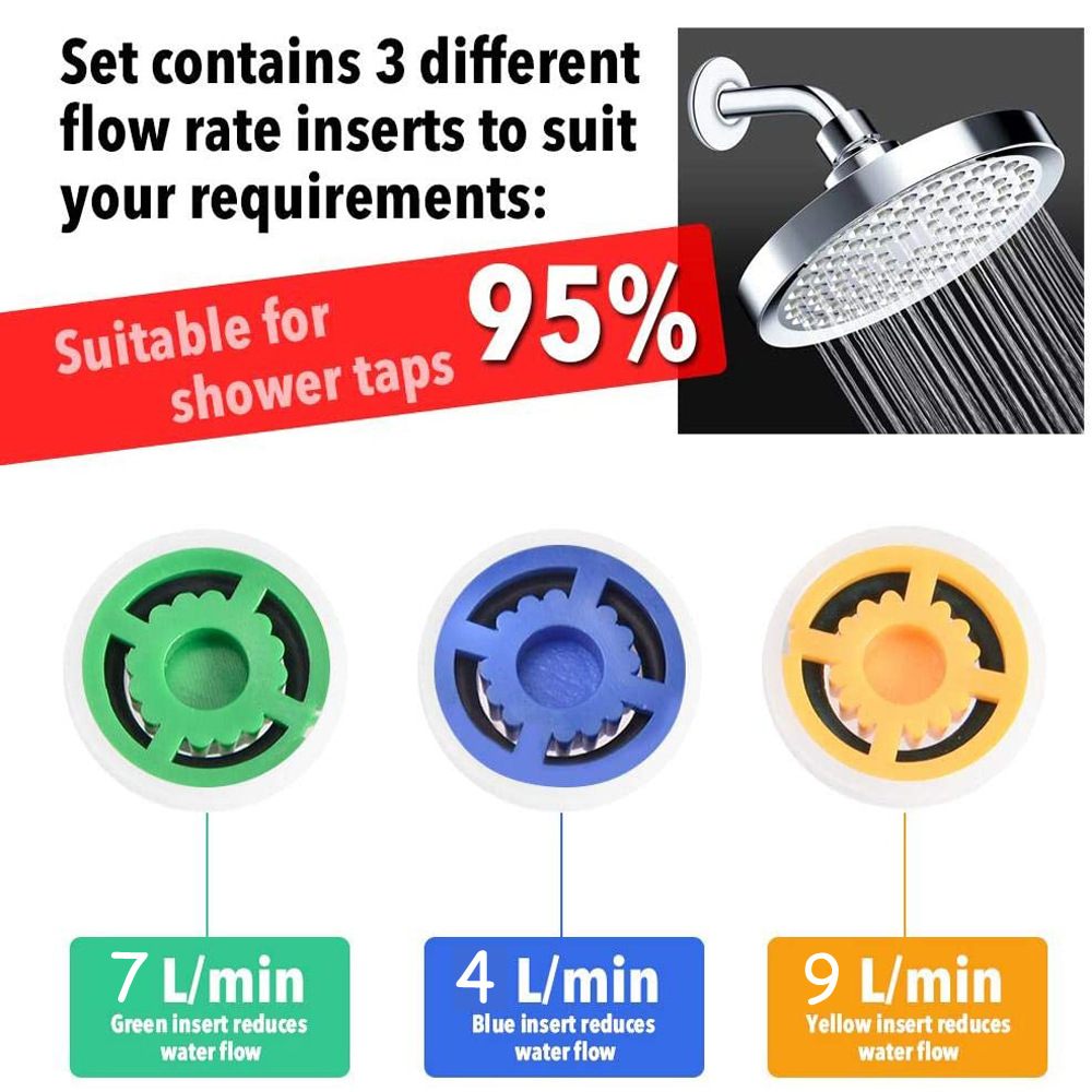 Cross-border showerhead flow joint, direct connector of inner and outer teeth of the spray gun, adapter valve, shower flow water-saving device Application Scenario