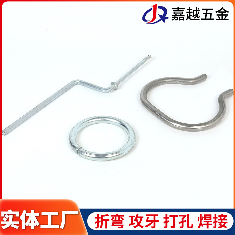 Factory iron wire, steel wire, round steel bending processing, stainless steel wire forming processing, special-shaped spring metal wire processing details Picture