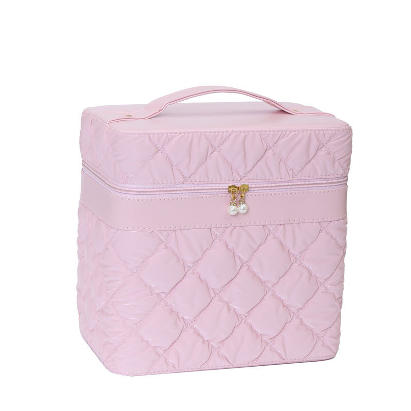 Large-capacity makeup bag, portable makeup box, cosmetics desktop storage box, high-end souvenir bag, multi-functional Item Picture