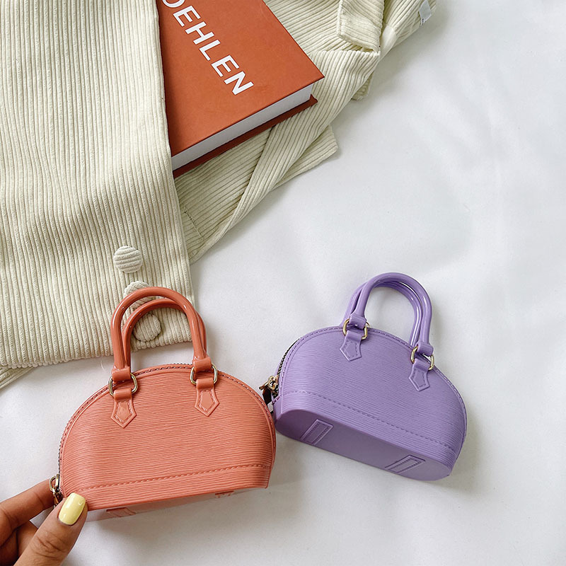 Mini jelly bag, hand-held bag for women, 2025 new style shell bag, crossbody hand-held coin purse, candy-colored women's bag details Picture