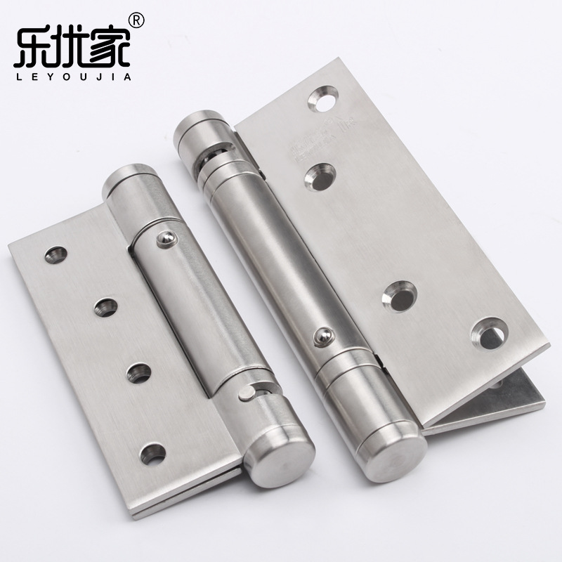 Factory wholesale stainless steel spring hinges, 90-degree positioning hinges, hydraulic buffer, automatic door closing and self-closing hinges full figure