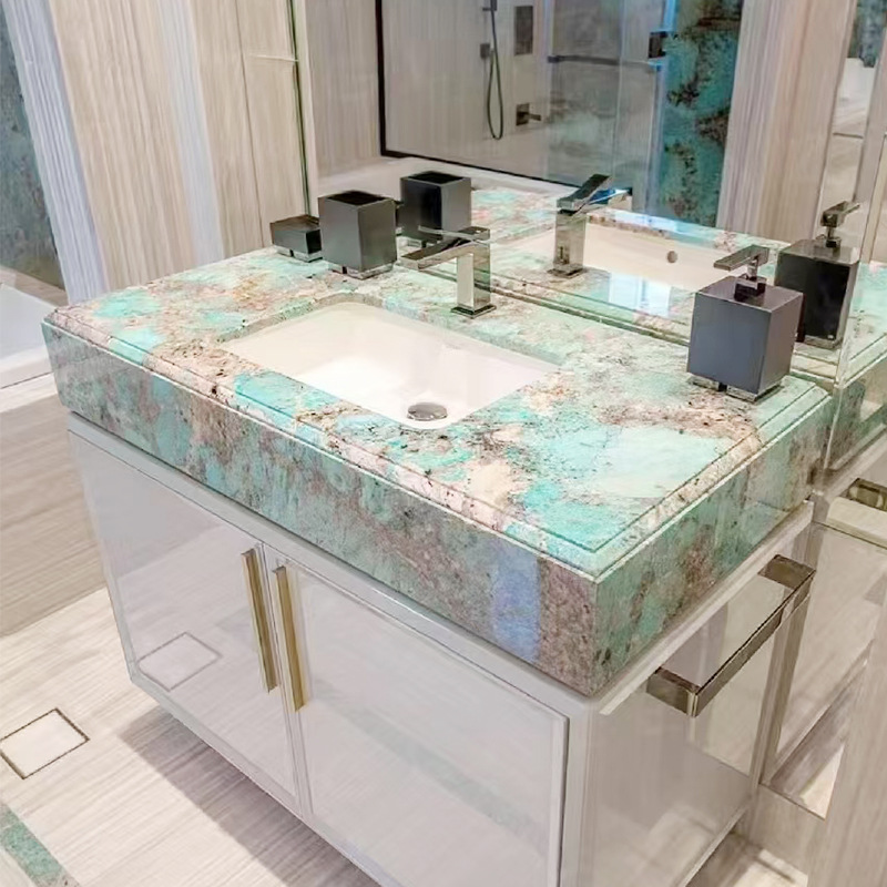 Custom-made marble washbasins, bathrooms, front desks, bars, background walls, fences and staircases from the original manufacturer Specification drawing