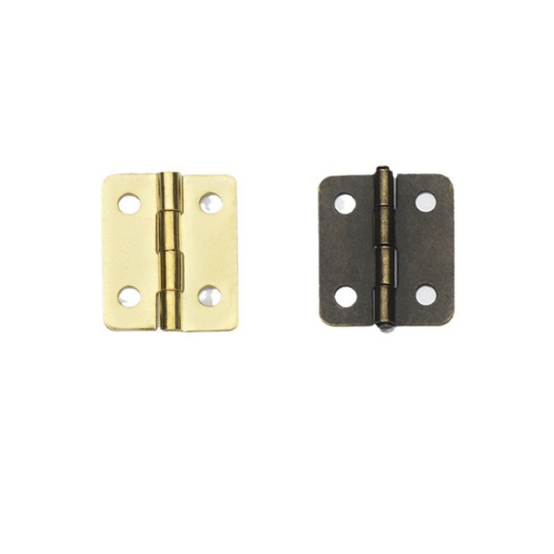 Mini and micro hinges, 6-point rounded corner iron hinges, jewelry boxes, boxes, wooden boxes, hinges, hardware accessories wholesale Item Picture