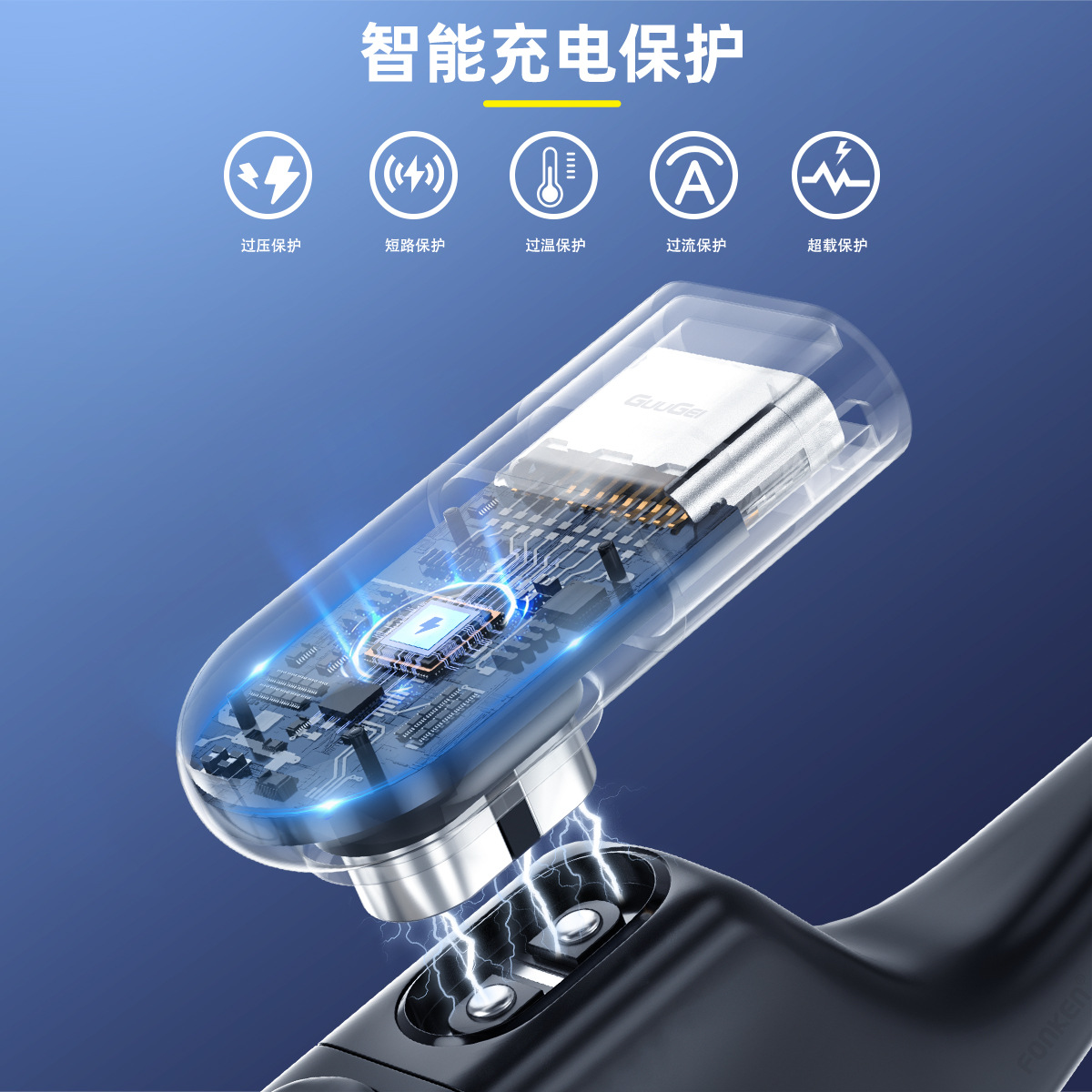 The Shokz bone conduction headphone charging cable adapter is suitable for AS800/S803/S810/AS700 headphones details Picture
