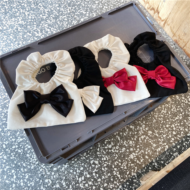 14173 Cute Bow Bag Mini Wrist Cloud Bag Women's New ins pleated Lace Handbag wholesale Specification drawing