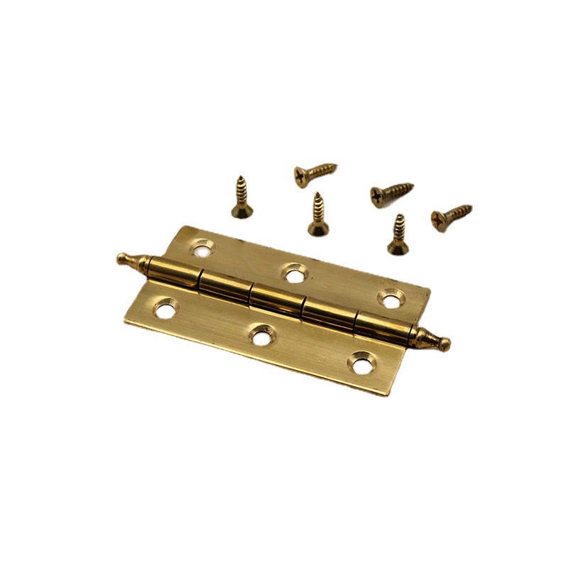 2-inch, 2.5-inch, 3-inch pure copper crown head small hinges, mini hinges, furniture cabinet door small hinges, hinges Item Picture