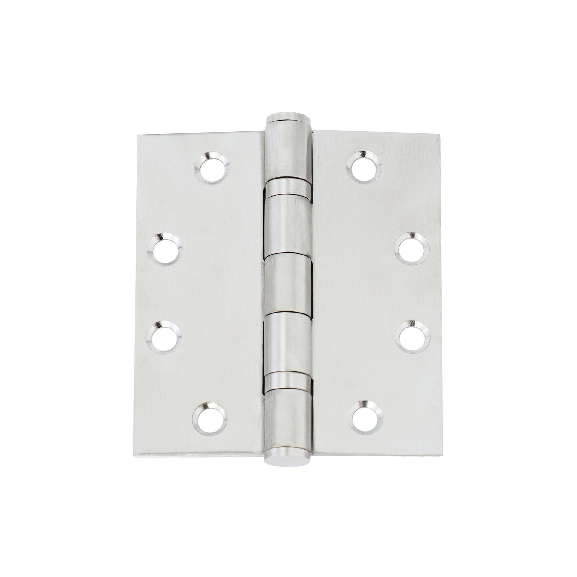 American-style flat hinge with C hole, stainless steel widened, 4-inch, 5-inch wooden door, fireproof door, silent bearing buffer, heavy-duty Item Picture