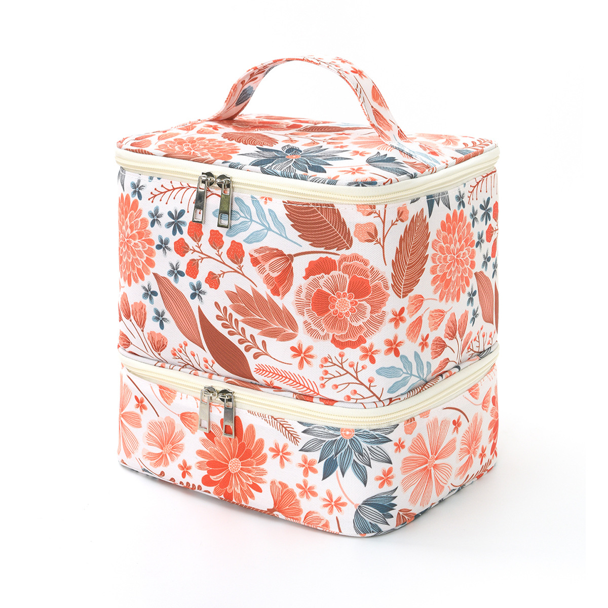 Feihong Cross-border's new nail polish makeup bag, large-capacity casual toiletries bag, high appearance level, double-layer portable storage bag Item Picture