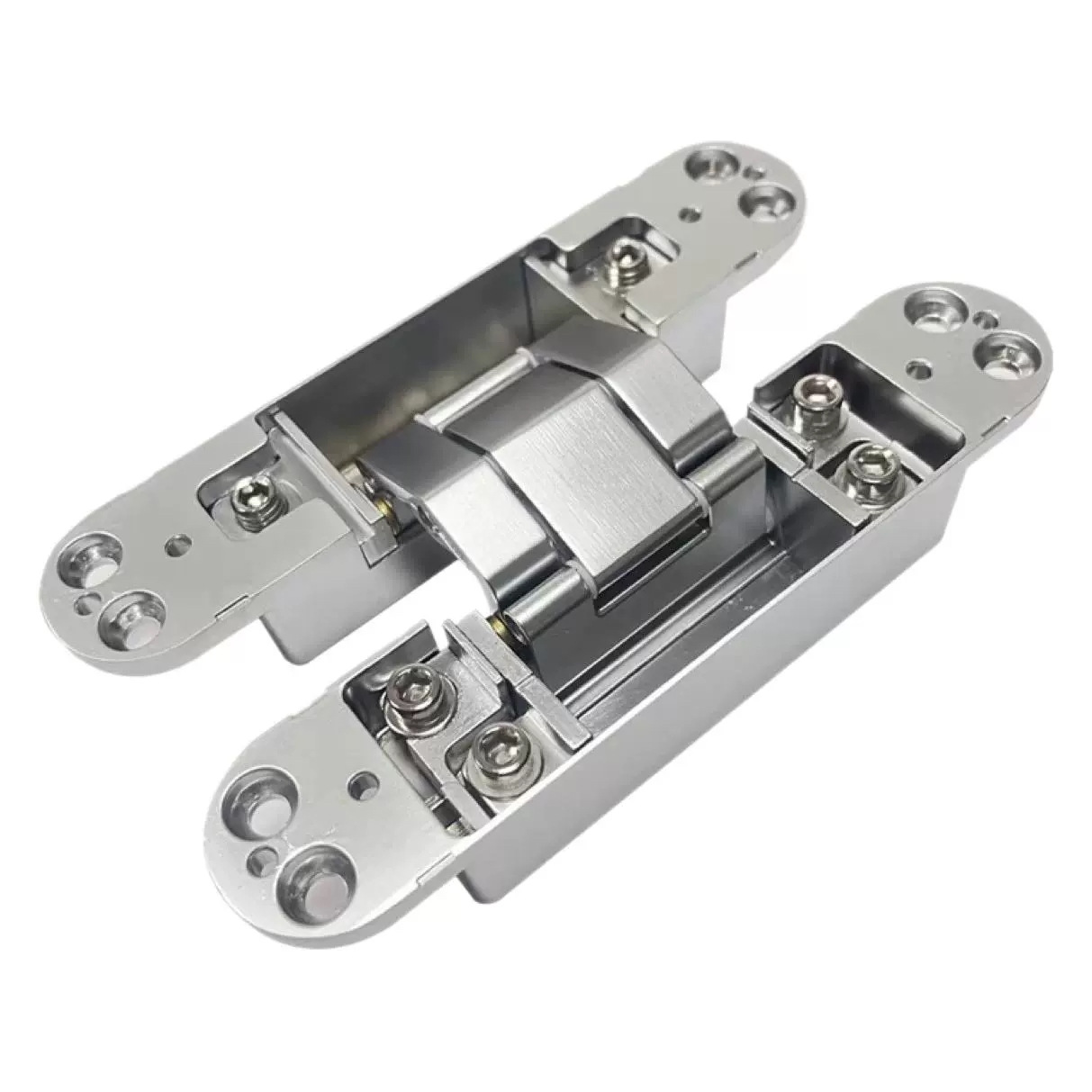 Invisible door hinge, hidden door, wooden door, household hidden folding 180-degree outward opening, three-dimensional adjustable hinge Item Picture