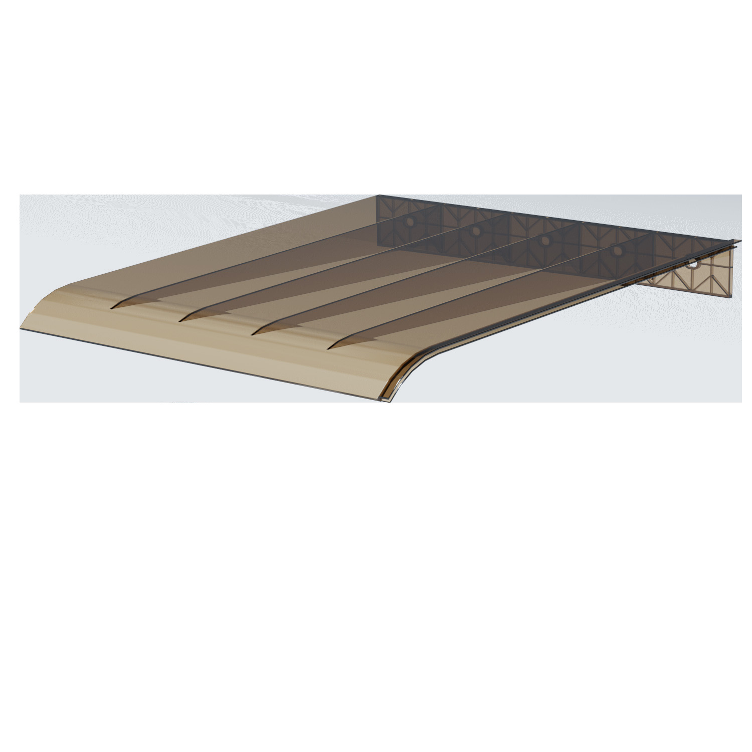 Rain shields, canopies, eaves, household rain shelters, doorways, rain and sun protection panels, outdoor silent rainproof Windows Item Picture