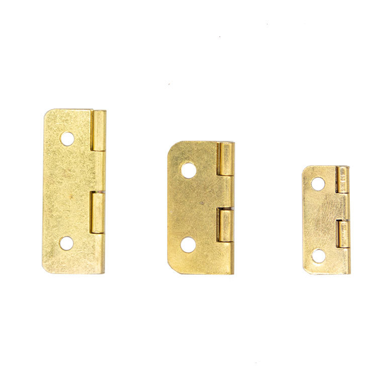 Rounded corner square hinges, antique hinges, square iron sheet hinges, retro hinges, flat hinges, 180 degrees Item Picture