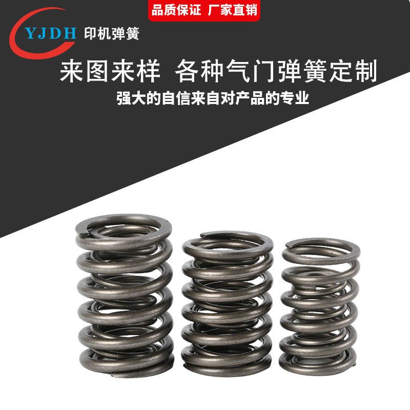 Customized valve spring, cylindrical compression spring, alloy steel, high-temperature resistant and fatigue-resistant valve, automotive shock absorption compression spring Application Scenario